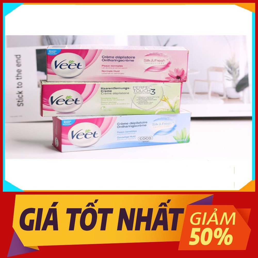Kem Tẩy Lông Veet Pháp 100ml ⚡️𝐅𝐑𝐄𝐄 𝐒𝐇𝐈𝐏⚡️ Kem Tẩy Lông Chuẩn Chính Hãng