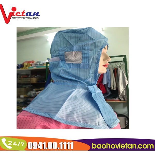 Nón/ Mũ trùm Phòng sạch chống tĩnh điện - 100% Hình thật