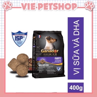 Thức Ăn Hạt cho Chó Con GANADOR PUPPY vị Sữa và DHA Gói 400Gr | Vie PETSHOP
