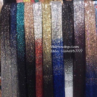 Vải kim tuyến váy cưới dạ hội 2018