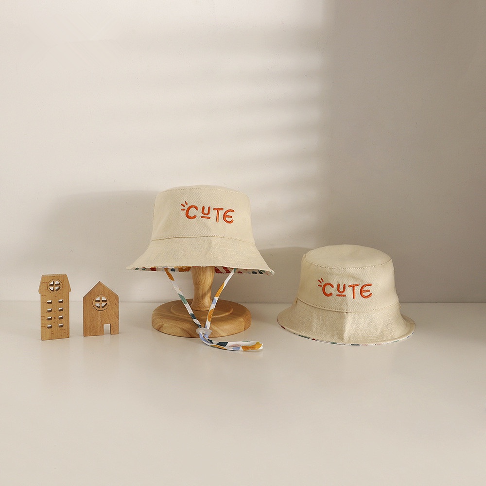 Nón Tai Bèo Hai Mặt Thêu Họa Tiết Graffiti Dễ Thương Phong Cách Nhật Bản 2022