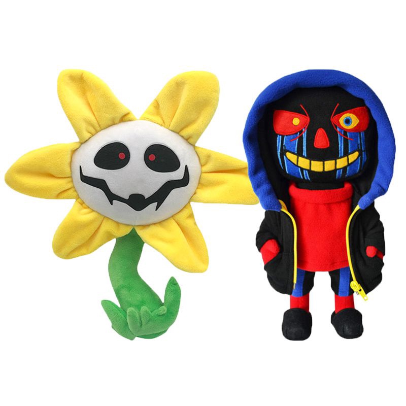 Gấu Bông Hình Zombie Và Bông Hoa Nhồi Bông Trong Game Undertale 25cm / 30cm