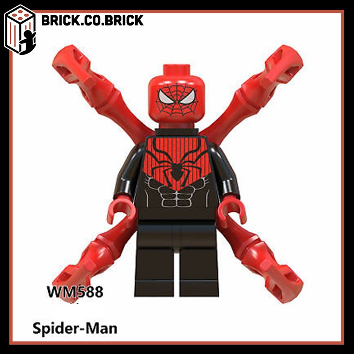 WM6044 - Đồ chơi lắp ráp minifigure và non lego siêu anh hùng - mô hình Super Heroes Marvels/ DC Comics: Spider Man