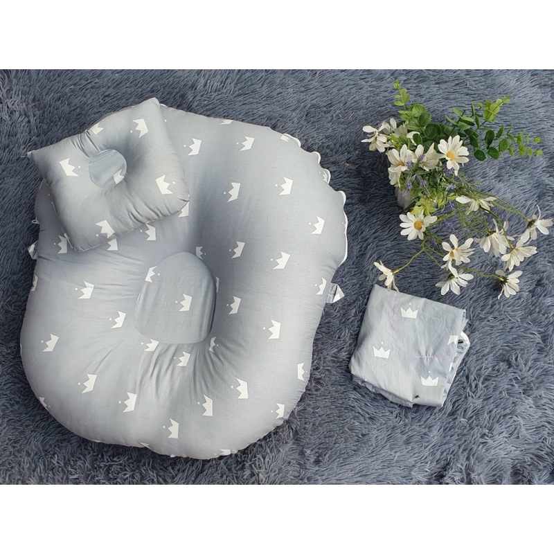Gối chống trào ngược cho bé (tặng kèm gối lõm)