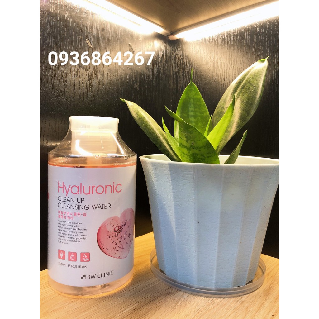 Nước Tẩy Trang 3W CLINIC Hyaluronic 500ml