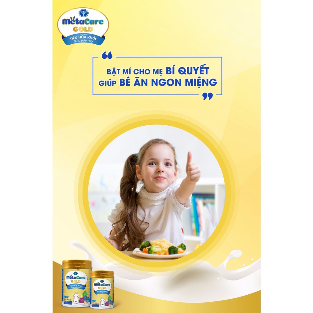 Sữa bột Nutricare MetaCare Gold 1+ tiêu hóa khỏe tăng hấp thu (400g)