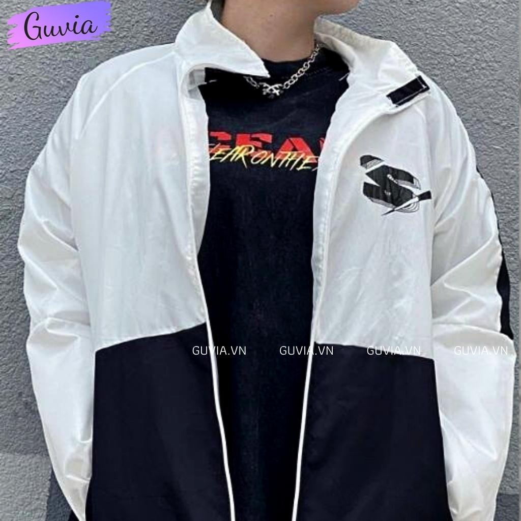 Áo Khoác Bomber Dù SWEEDER Nam Nữ Ulzzang Unisex Kiểu Form Rộng 2 Lớp Jacket GUVIA