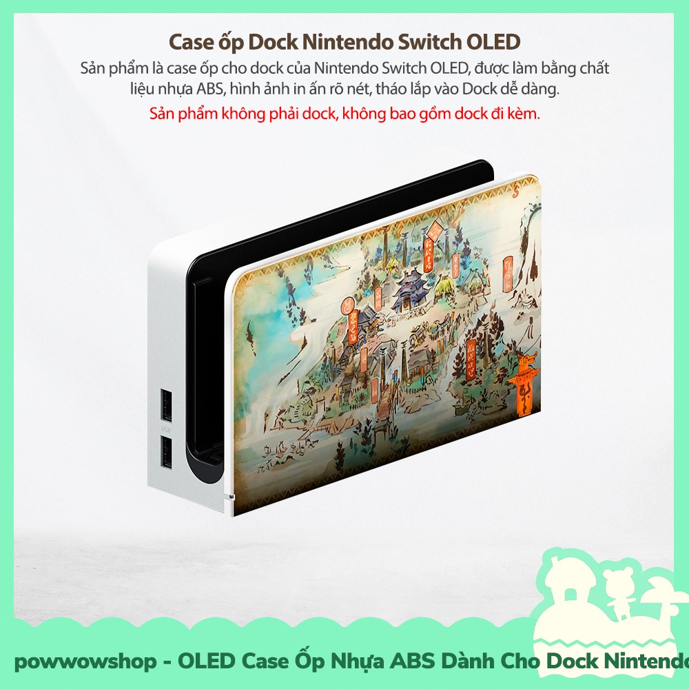 [Sẵn VN - Hỏa Tốc] OLED Case Ốp Dành Cho Dock Của Nintendo Switch Oled Mẫu Game, Anime &amp; Manga