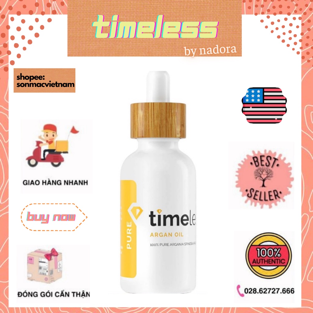 Dầu Dưỡng Timeless Argan Oil Pure (30ml)