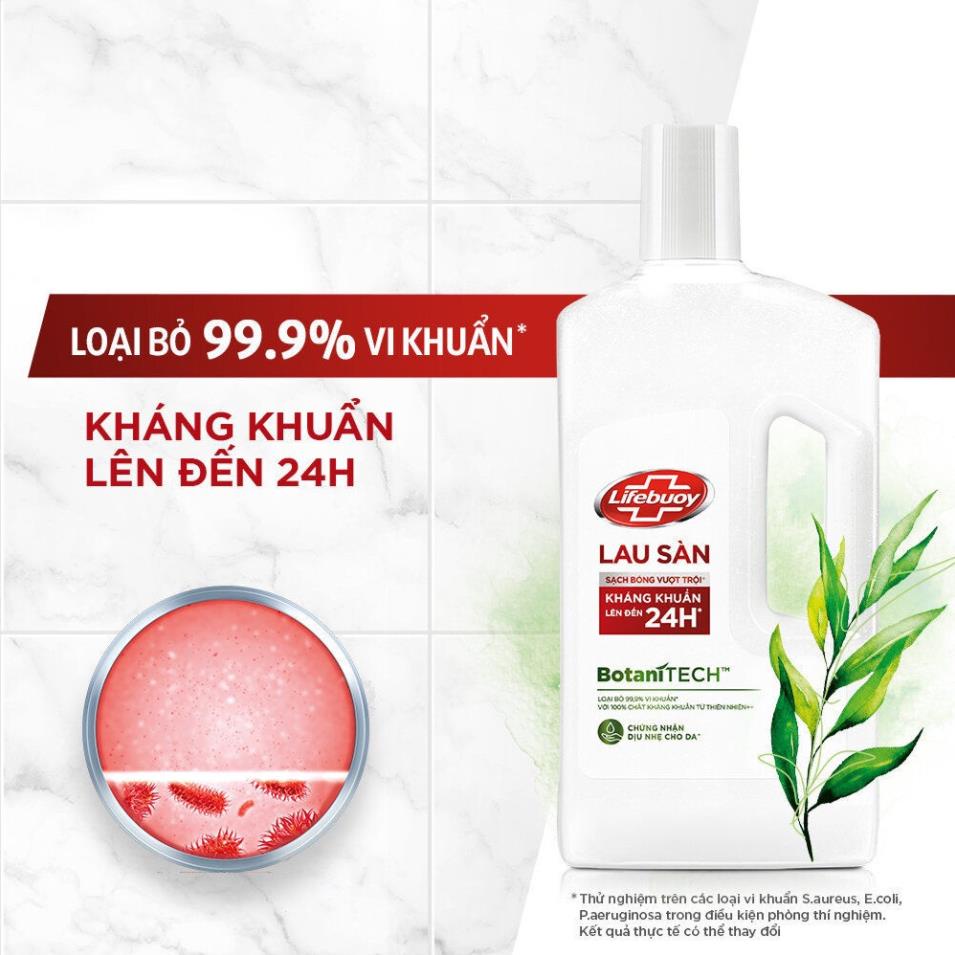 [Hoả Tốc] LIFEBUOY Nước Lau Sàn Botani Tech 1kg Kháng Khuẩn Hương Tràm Trà Và Khuynh Diệp BotaniTech 1l 1 kg