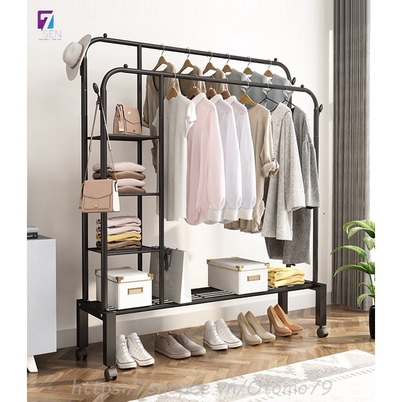 Giá Treo Quần Áo Cao Cấp G65, Kệ Để Quần Áo Giày Dép