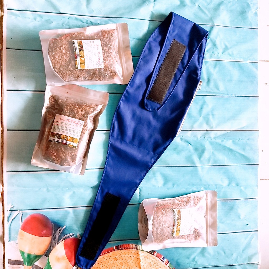 Combo 2 muối thảo dược +1 đai quấn muối