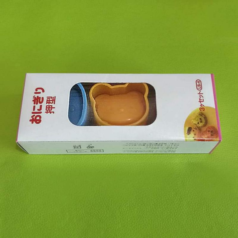 Bộ 3 khuôn tạo hình cơm hình gấu cho bé,,,