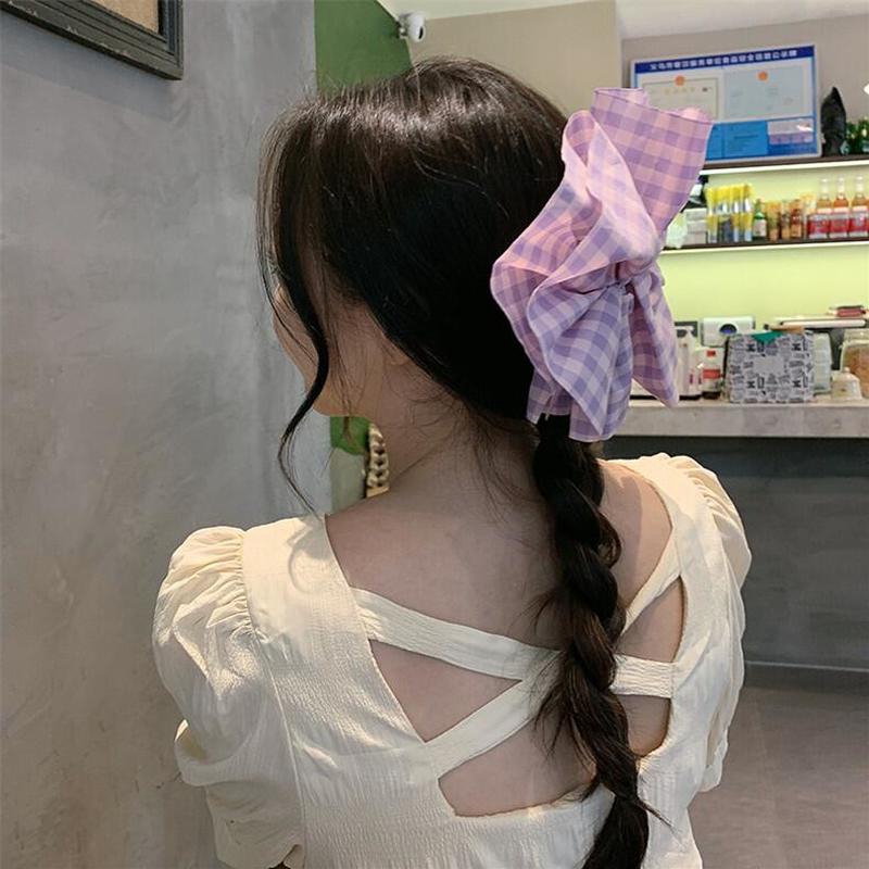 Kẹp tóc nơ lớn 20cm thời trang phong cách cho nữ