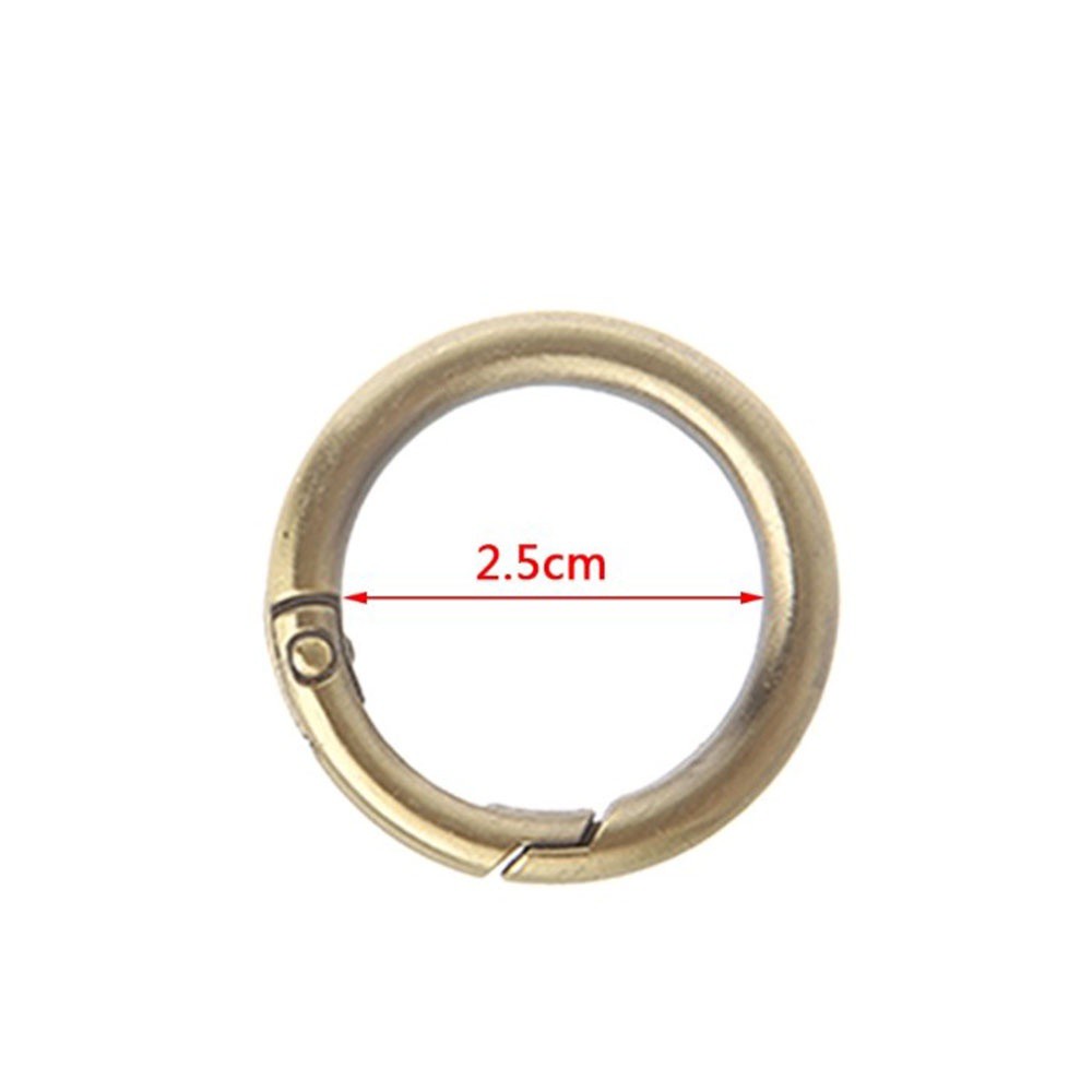 Móc khóa gắn túi xách hình tròn nhiều màu siêu bền đa năng cao cấp