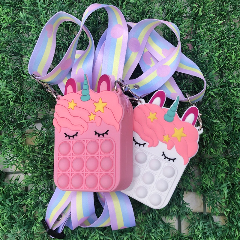 Túi Đeo Chéo Hình Kỳ Lân 3d Dễ Thương