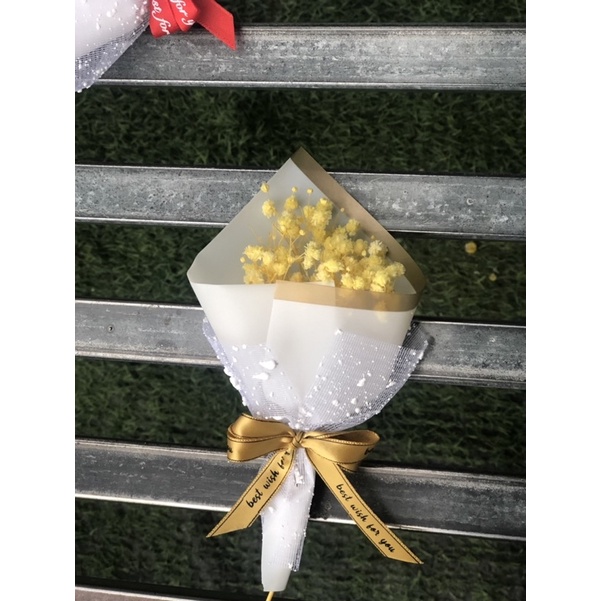 Bó hoa khô baby mix ren tặng kèm cực xinh NT91021