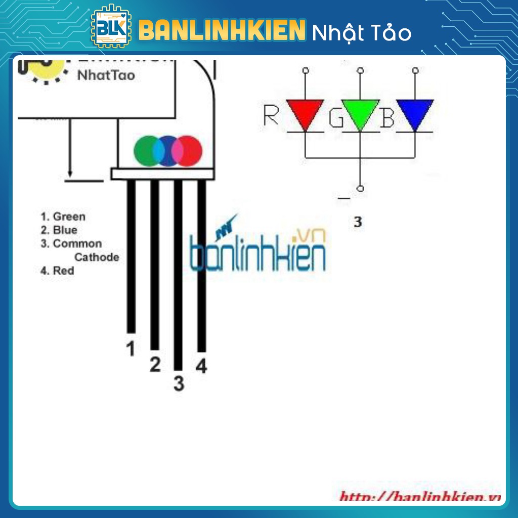 LED 5MM RGB Katot Siêu Sáng (5c) Mã LK_08128