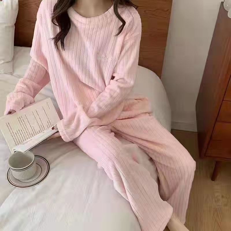 [Video] Quần nỉ bông lông cừu gân tăm, quần dài bông ấm CHERRY MIN
