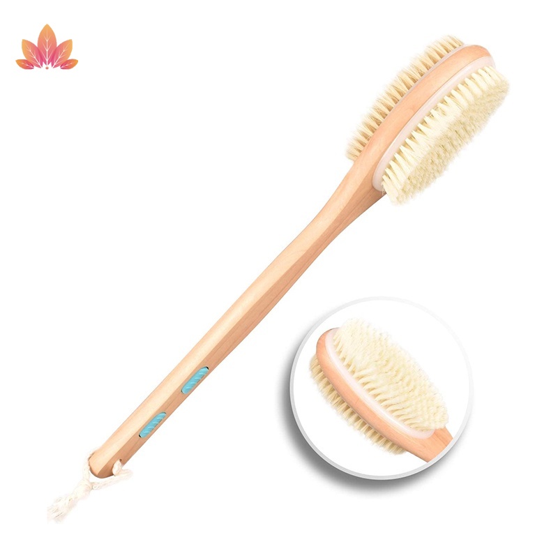 Bàn Chải Tắm Bằng Sợi Tổ Ong Màu Trắng Hình Oval JP5