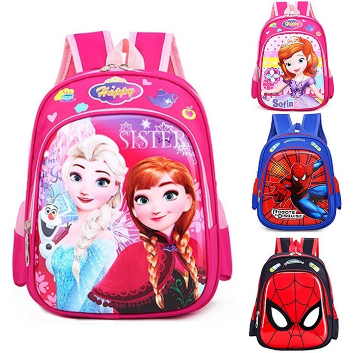 Balo mẫu giáo cho bé gái, bé trai hoạt hình 3D - BALO-520