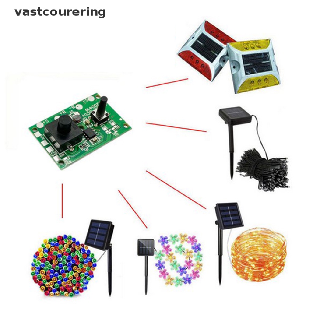 Bảng mạch điều khiển đèn đường dùng năng lượng mặt trời 1.2V có công tắc chất lượng cao