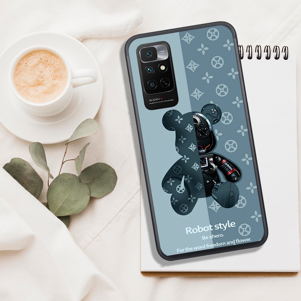 [ SIÊU HOT] ỐP LƯNG XIAOMI REDMI NOTE 11 4G , IN HÌNH GẤU BEAR BRICK SIÊU ĐẸP.