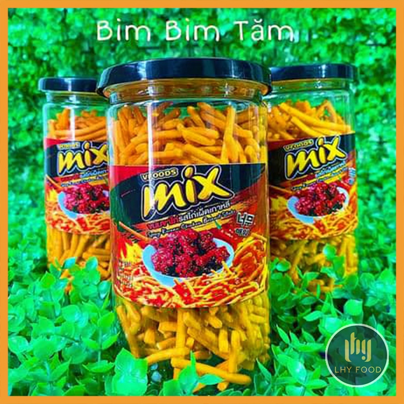 Snack bim bim que mix vị ớt cay Thái Lan🍟FREESHIP🍟260g snack bim que tăm cay LHYFOOD đồ ăn vặt Hà Nội