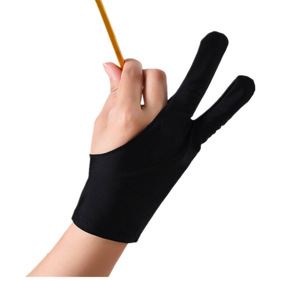 Găng tay hai ngón màu đen dùng vẽ đồ họa chống sai cho máy tính bảng