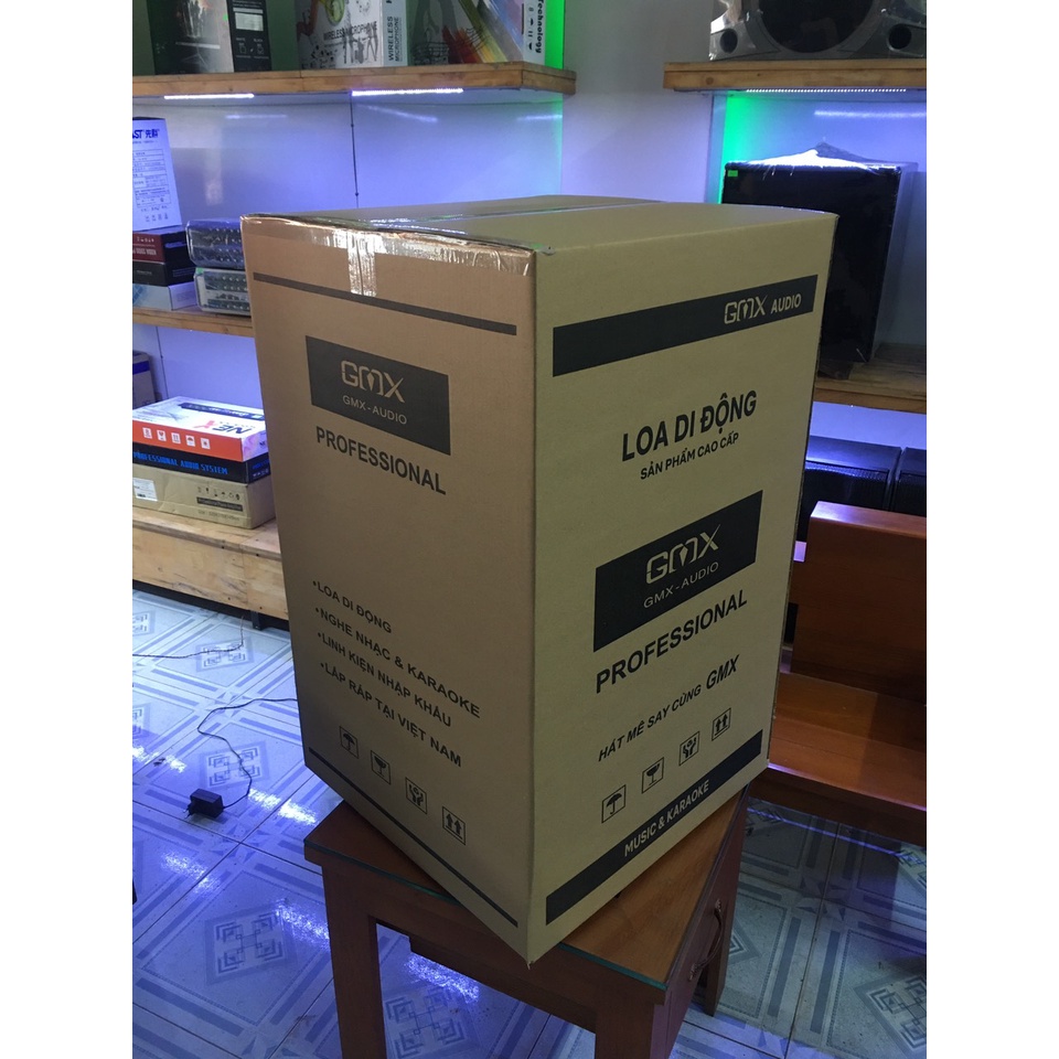 Loa Kéo Karaoke Bluetooth Gmx-GS 533 Hát Siêu Hay Mẫu Mới 2022 Có Bánh Xe Cao cấp