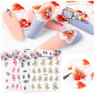 sticker hoa 5D gắn móng tay