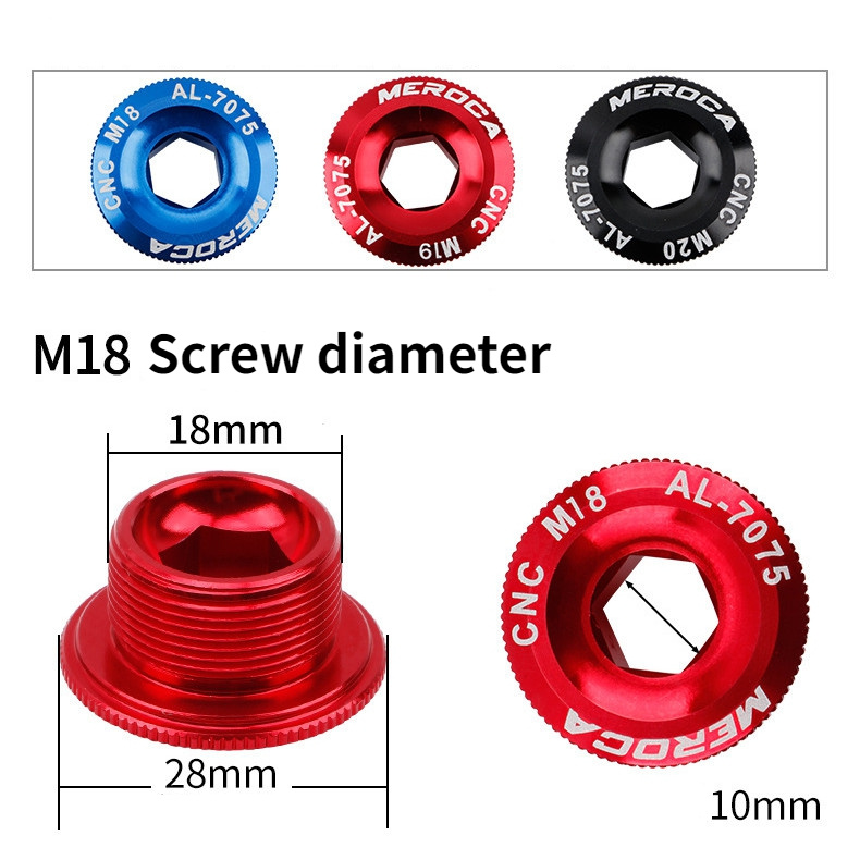 Vỏ Bu Lông M18 / M19 / M20 Bằng Hợp Kim Nhôm Dành Cho Xe Đạp