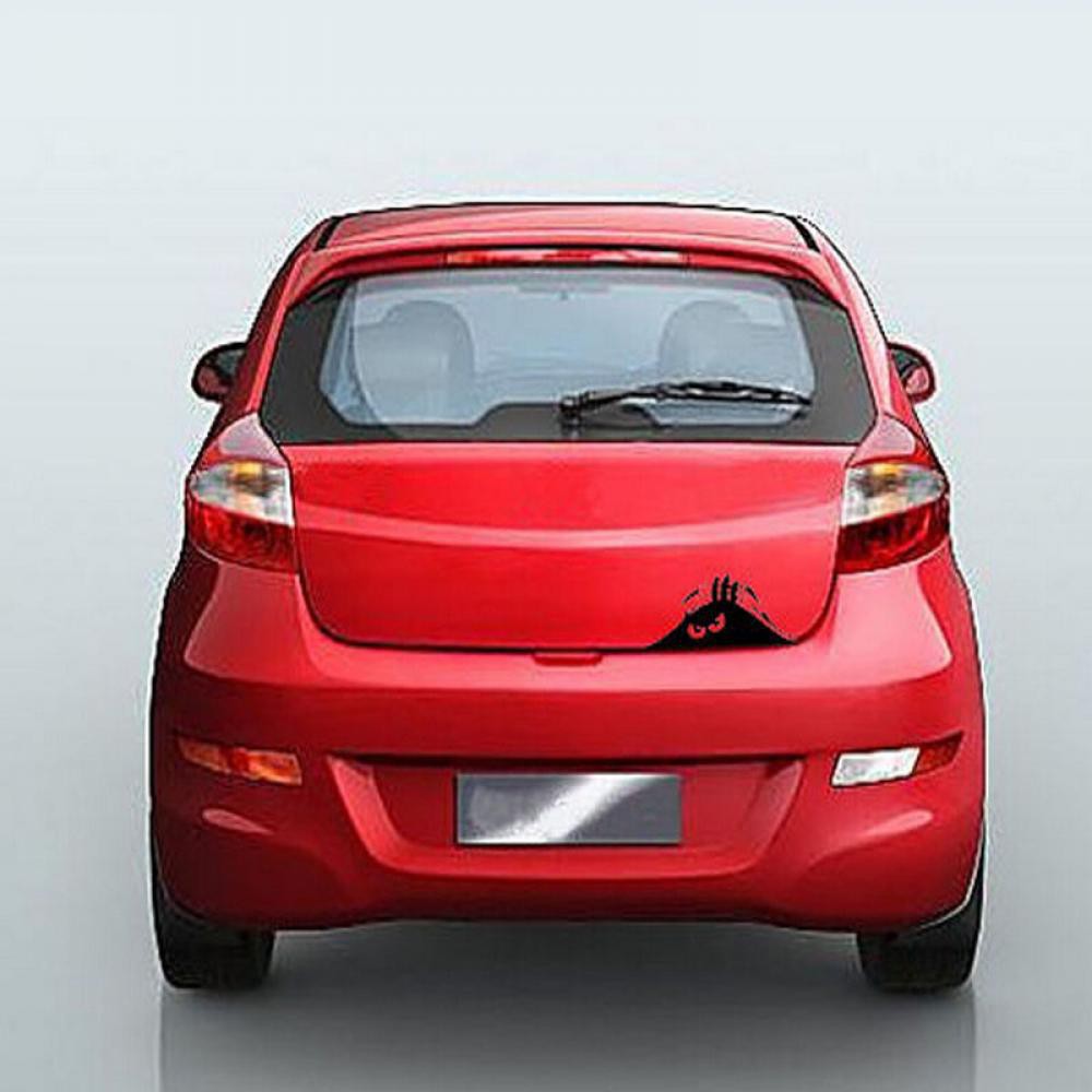 Decal Vinyl Hình Quái Vật Peeking Trang Trí Thân Xe Oto