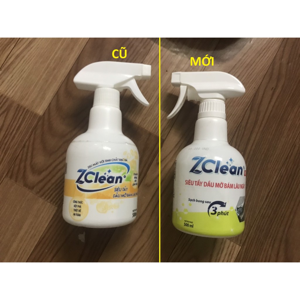 Nước tẩy inox - dầu mỡ Zclean 500ml | BigBuy360 - bigbuy360.vn