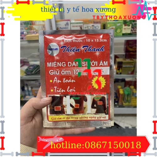 Miếng Dán Sưởi Ấm Cơ Thể Hộp 10 Miếng Hàng Việt Nam Chất Lượng Cao
