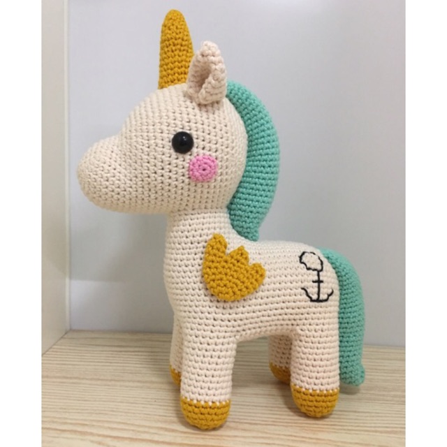 Kỳ lân robin len móc xinh xắn