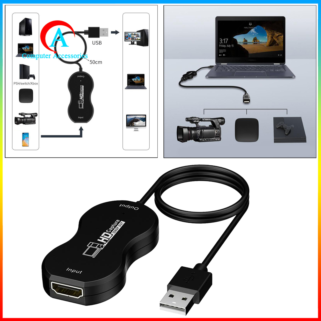 Card Ghi Âm Usb 2.0 Hd Chuyên Dụng Cho Phòng Thu Phát