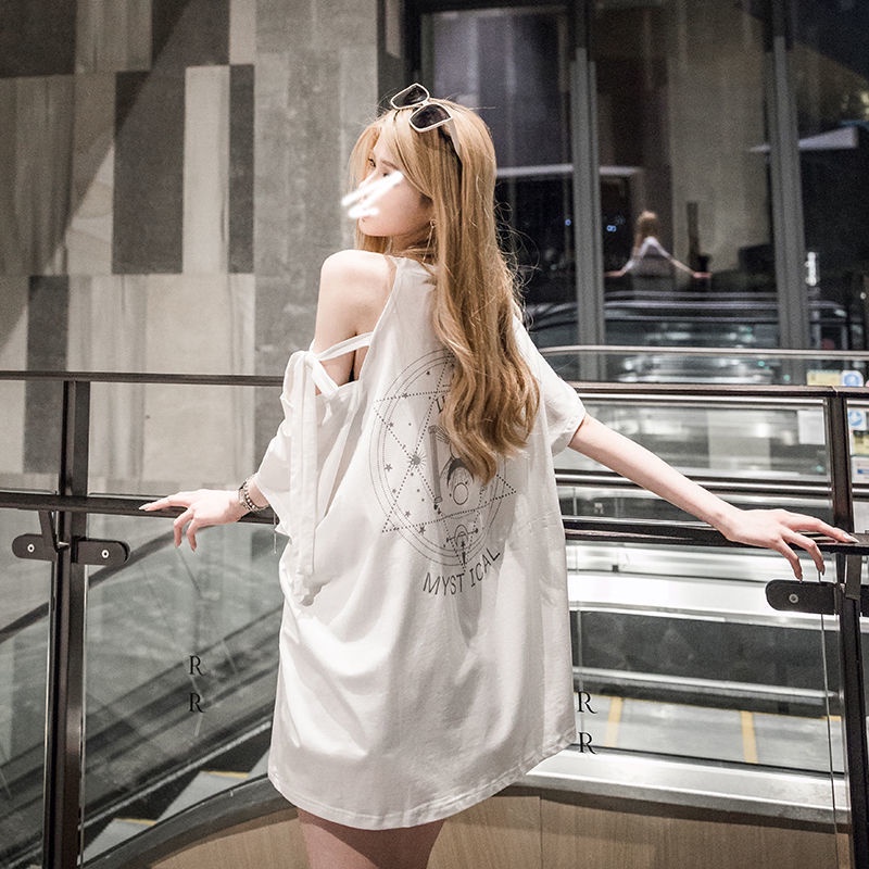 Plus Áo Thun Tay Ngắn Dáng Rộng Phong Cách Hàn Quốc Thời Trang Mùa Hè Cho Nữ