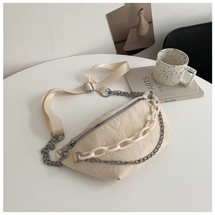 Túi Đeo Chéo Ngực Nhỏ Gọn Phối Dây Xích Phong Cách Phương Tây Thời Trang Cho Nữ 2021