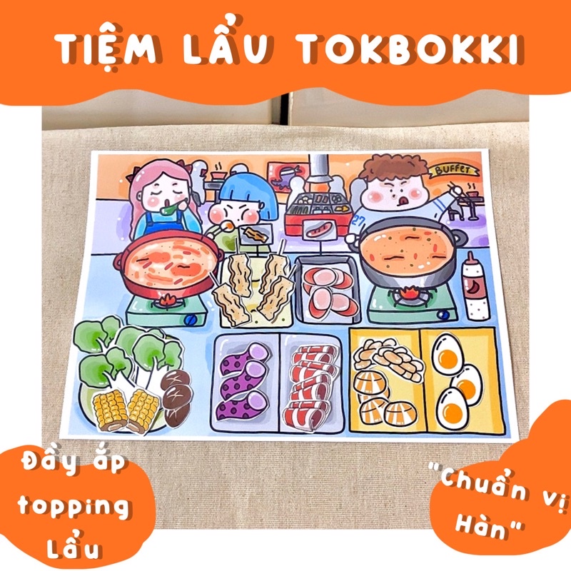 TIỆM BUFFET LẨU TOKBOKKI BẰNG GIẤY