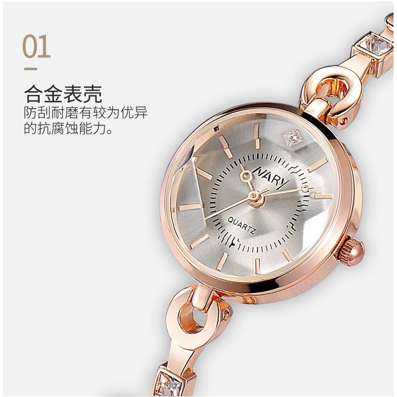 Đồng hồ chính hãng NARY máy thạch anh kiểu lắc tay thời trang cao cấp thanh lịch cho nữ
