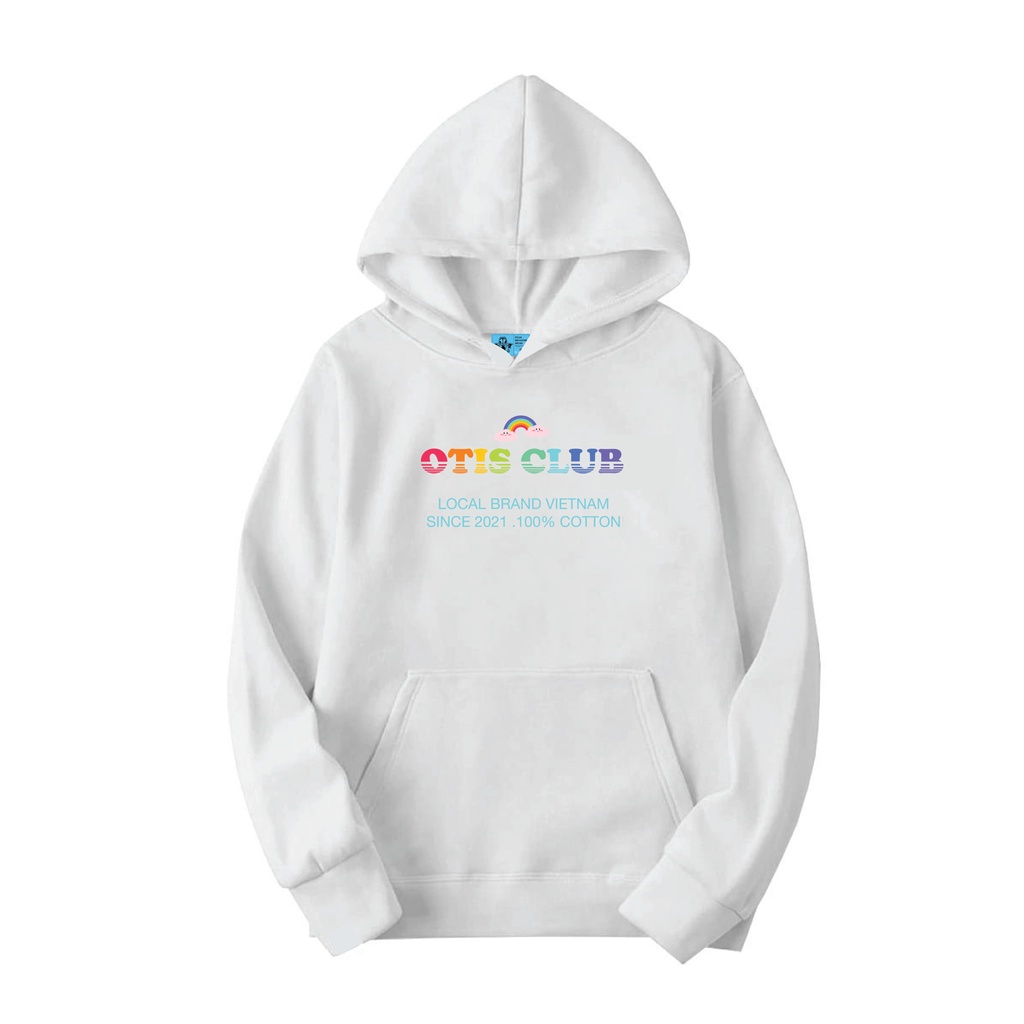 Áo khoác hoodie chui đầu nỉ cotton Local Brand OTIS CLUB - HOODIE RAINBOW