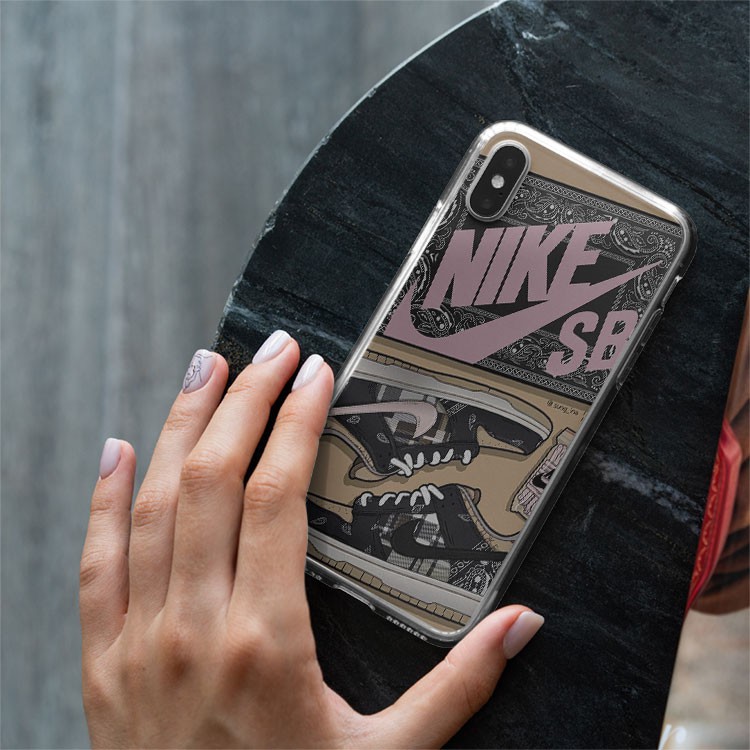 Ốp lưng NIKE SB màu hồng cho Iphone 5 6 7 8 Plus 11 12 Pro Max X Xr NIKPOD00010