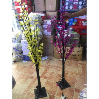 Cây hoa mai hoa đào đèn led 1 chế độ