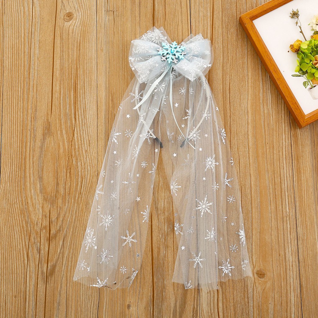 Cài tóc công chúa Elsa cho bé gái xinh xắn dễ thương