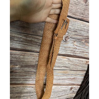Thắt lưng da thật vintage da mềm bản 8cm freesize