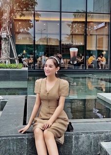 ĐẦM MIDI NÚT BỌC