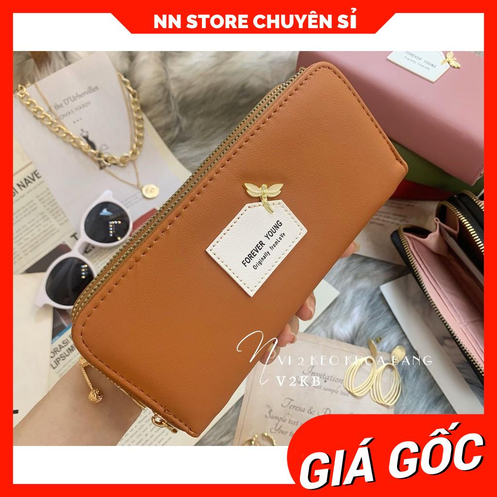 VÍ 2 KÉO LOGO CHUỒN CHUỒN XINH XẮN V1KB - 159 ⚡FREESHIP⚡100% ẢNH THẬT⚡ NN CHUYÊN SỈ - NN STORE