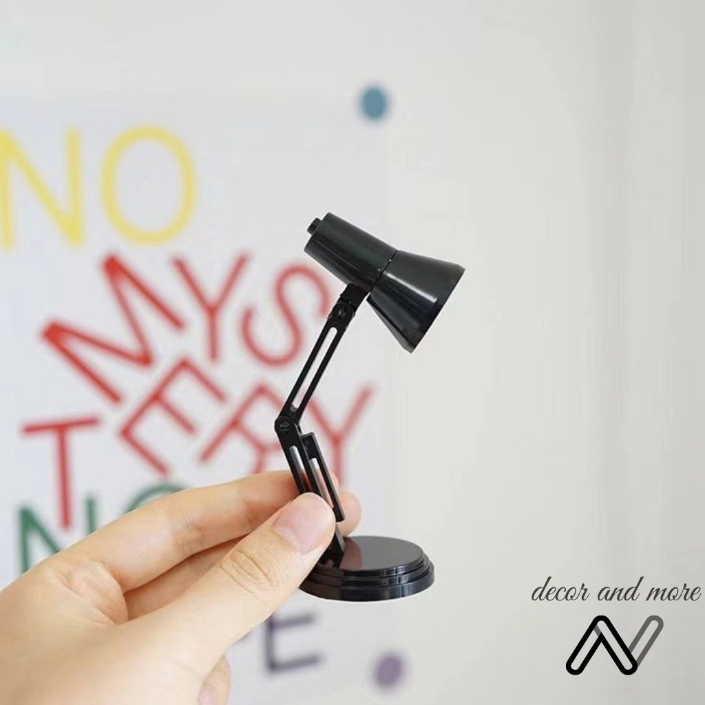 Đèn đọc sách mini bóng led để bàn, kẹp sách xinh xắn, decor bàn học