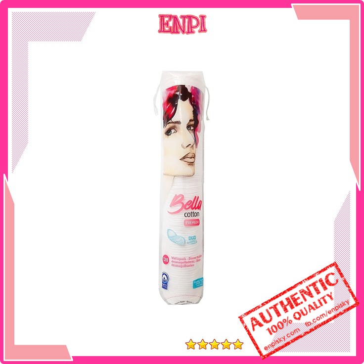 [Mẫu mới] Bông tẩy trang Bella 120 miếng